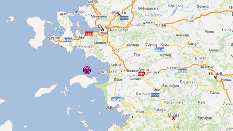 İzmir açıklarında deprem!
