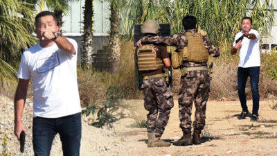 Namluyu boynuna dayadı, yanına kimseyi yaklaştırmadı!