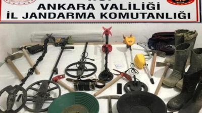 Başkent’te define arayan 9 kişi suçüstü yakalandı!
