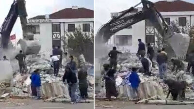 Yer: Bursa… Yıkım sırasında canlarını hiçe saydılar