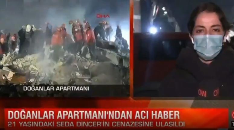 Spiker de muhabir de gözyaşlarını tutamadı: Beni Van depremine götürdün