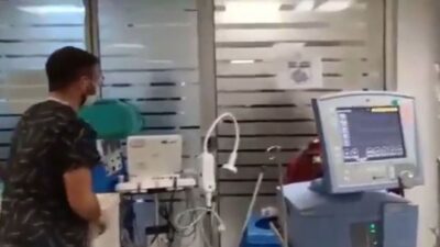 Sağlık çalışanlarına saldırı! Tıbbi cihazlardan barikat yaptılar