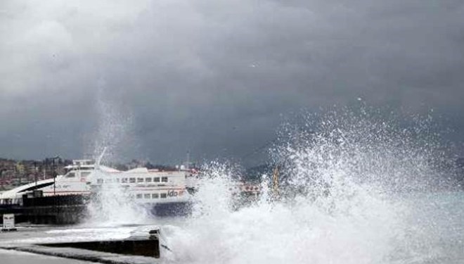 Marmara Denizi için fırtına uyarısı