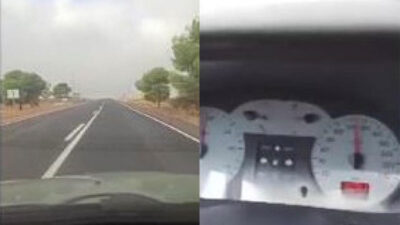 Direksiyonda canlı yayındayken kaza yaptı: 8 yaralı