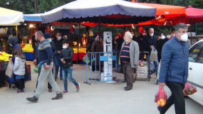 Görüntüler Bursa’dan! Koronavirüs yine unutuldu