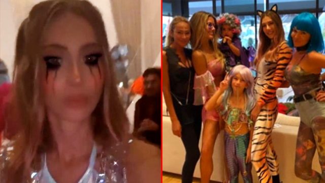 Cadılar Bayramı’nı kutlamak için partiye katılan Şeyma Subaşı, eleştirilere cevap verdi