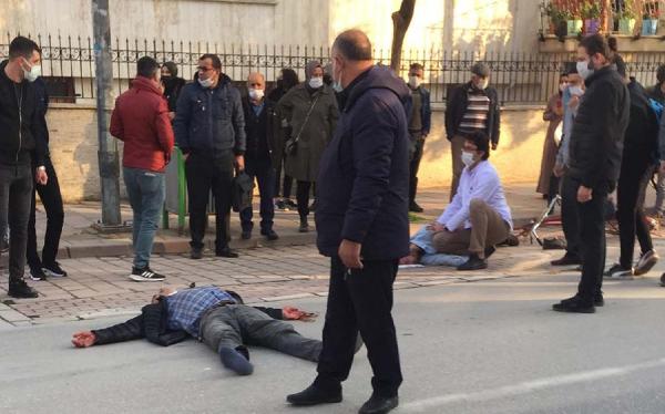 Bursa’da motosiklet ile bisiklet kafa kafaya çarpıştı: 2 yaralı