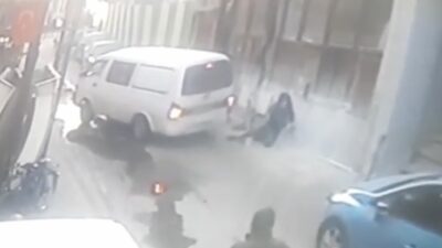 Bursa’da görünmez kaza kameralara yansıdı