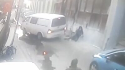 Bursa’da görünmez kaza kameralara yansıdı