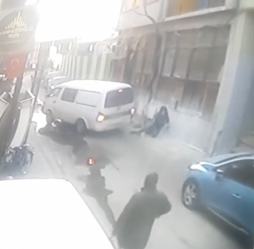 Bursa’da görünmez kaza kameralara yansıdı