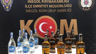 İnegöl’de kaçak içki operasyonu