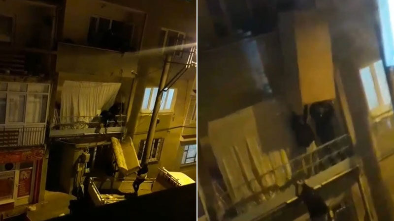 Bursa’nın Kestel ilçesine bağlı Vani Mehmet Mahallesinde kimliği öğrenilemeyen kişiler