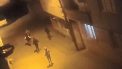 Kısıtlamaya uymayan gençler polisten böyle kaçtı