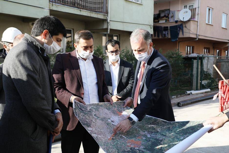 İçme suyu altyapı çalışması Mesudiye Mahallesi’nden devam ediyor