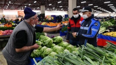 Bursa pazar esnafına HES kodu denetimi yapıldı