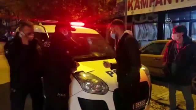 Bursa’da sokağa çıkma kısıtlamasına uymayan 2 kişiye 7 bin lira ceza
