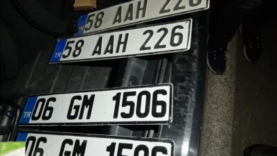 Sahte plaka kullanan sürücüye 28 bin lira ceza