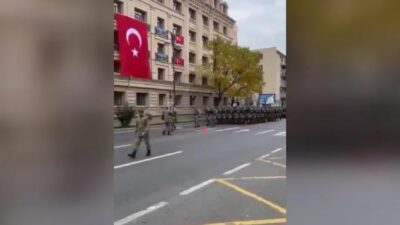 Türk askeri Bakü’de! Tüyleri diken diken eden görüntüler