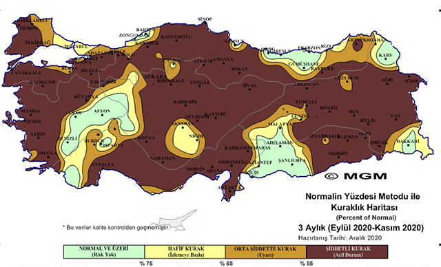 Meteoroloji’nin haritasında korkutan görüntü
