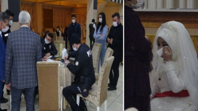 Bursa’da ‘düğün’ baskını! Gelin gözyaşlarına boğuldu