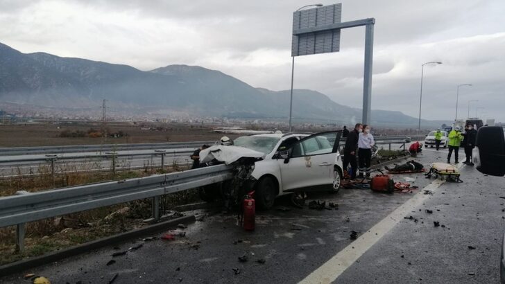 Feci kaza! Ok gibi saplandı