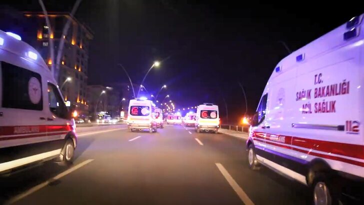 Şanlıurfa’ya siren çalarak giren 38 ambulans şoförüne soruşturma