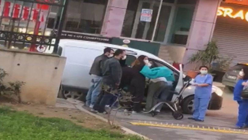 Hastane kapısında doğum alarmı