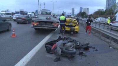 Motosiklet kazasında gerçek ortayı çıktı!