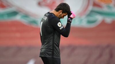 İngiltere Premier Lig'in son şampiyonu Liverpool'un Brezilyalı kalecisi Alisson Becker,