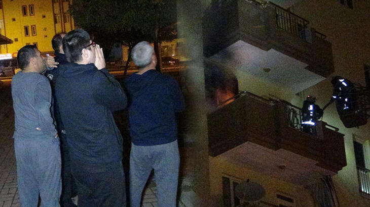 Balkonda yanan odun ve kömürler mahalleliyi sokağa döktü!