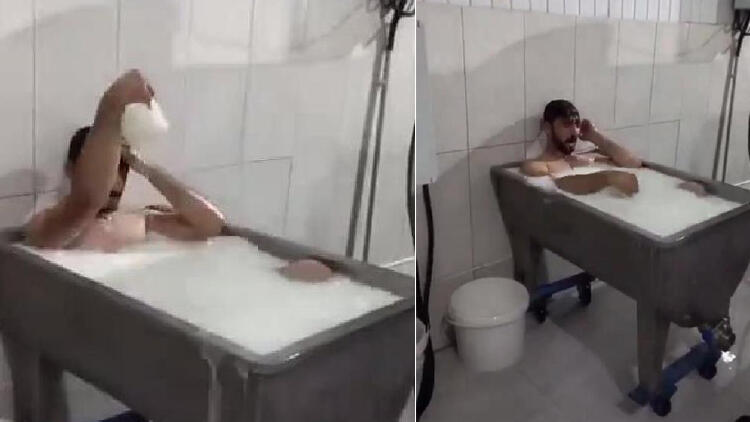 Süt kazanı içinde banyo skandalında yeni gelişme! Takipsizlik başvurusu…