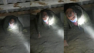 Bursa’da kumar baskınından sürünerek kaçış