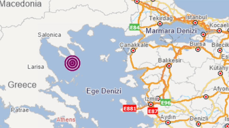 Ege Denizi’nde 4 büyüklüğünde deprem