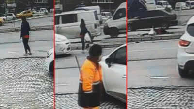 Yeşil ışıkta yola fırlayınca dehşeti yaşadı