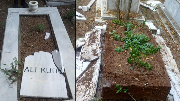 Mezarlıklardaki Türk bayraklarını söktü! Şok eden savunma