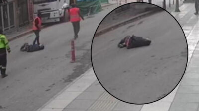 Deprem anında pencereden atladı! Kameralara saniye saniye böyle yansıdı