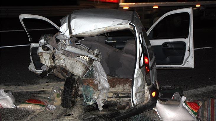 TEM’de feci kaza! Çifti ölüm ayırdı