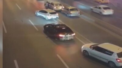 Polisi gören ceza yememek için ters yöne gitti