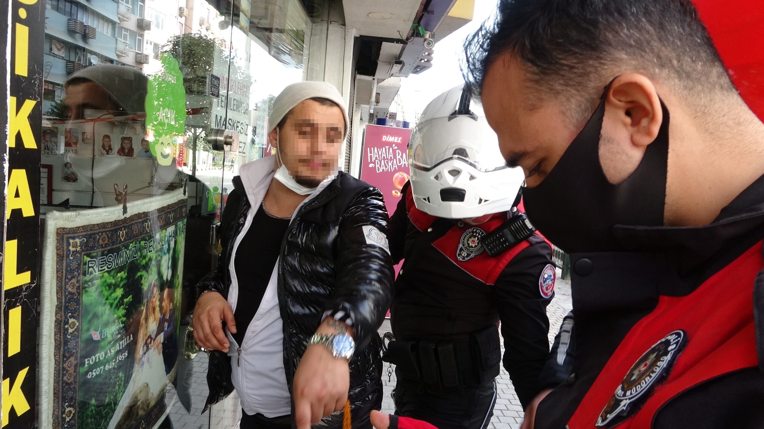 Alkollü şehir magandası, polisi bile şaşırttı