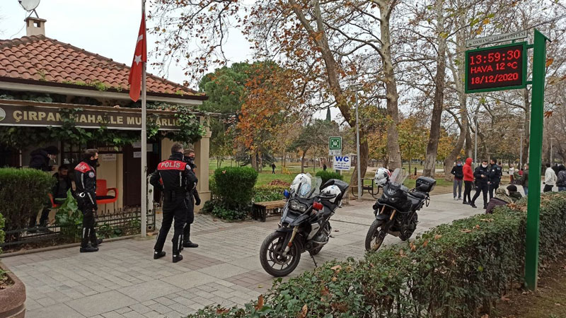 Bursa’da parkta dehşet