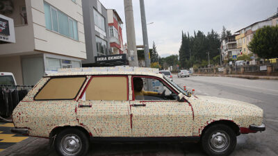 İddiayı kaybedince arabayı bu hale getirdi