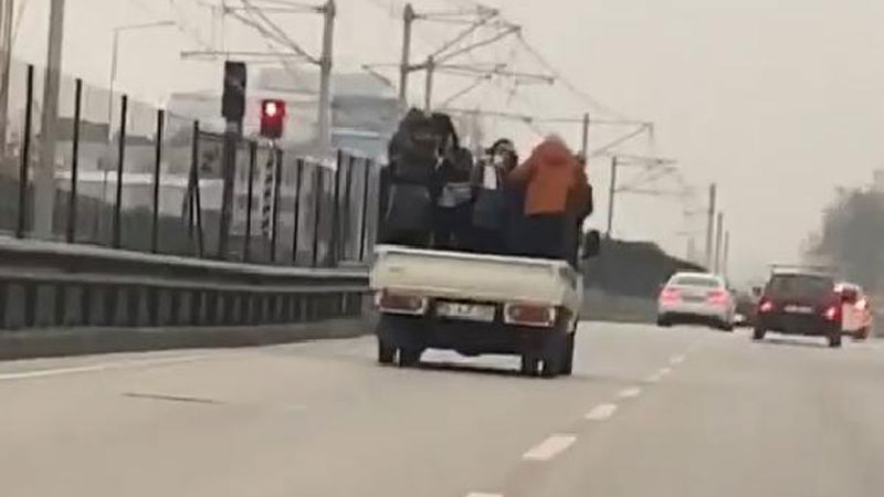 Bursa’da tehlikeli yolculuk