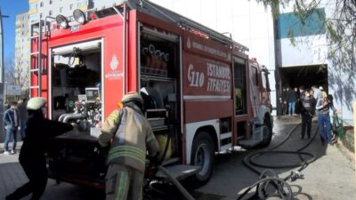 İstanbul’da 8 katlı işyerinde korkutan yangın