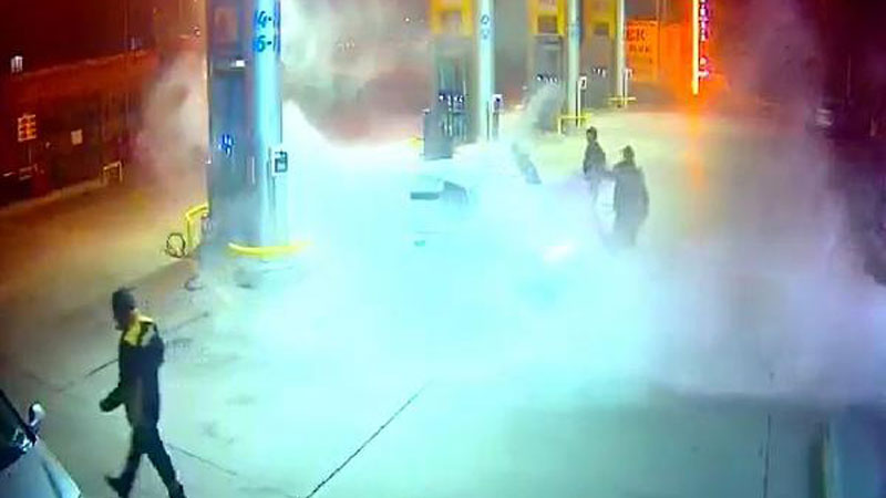 Bursa’da panik anları! Saniye saniye kamerada