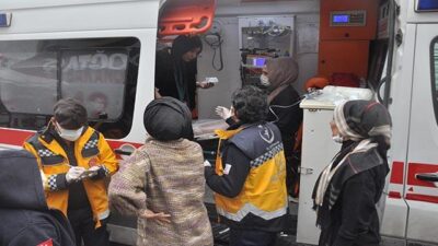 Mağazada yangın paniği: 7 kişi dumandan etkilendi