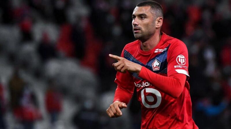Fransa’nın Lille takımında forma giyen milli futbolcu Burak Yılmaz, takımının