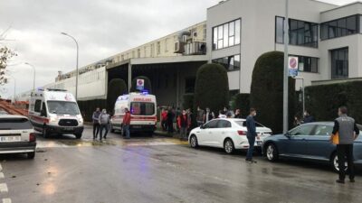 Bursa’da fabrikanın bacasında yangın: 2 işçi dumandan etkilendi