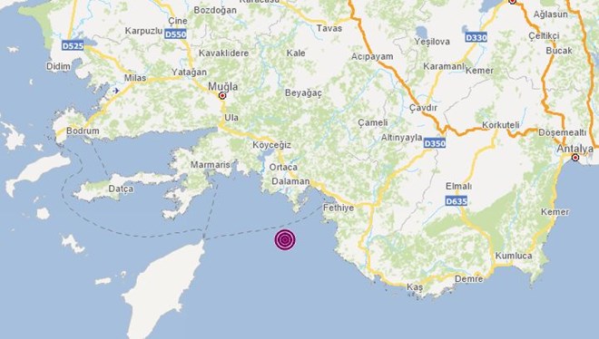 Bir deprem daha! Bu kez Akdeniz’de…
