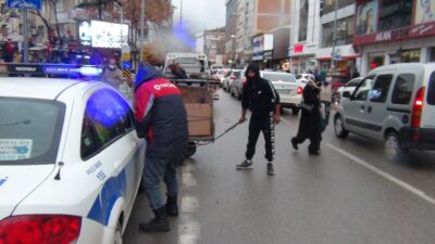 Bursa’da evrakları eksik olan hurdacının ekmek teknesi bağlandı