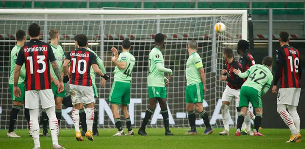 UEFA Avrupa Ligi'nde Milan ile Celtic karşı karşıya geldi. Hakan